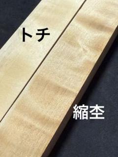 トチ　縮杢　端材　銘木　唐木　無垢　木材　杢