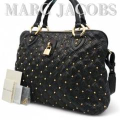 MARC JACOBS ワンショルダー 2way A4可 南京錠 肩掛け 黒