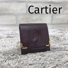 Cartier カルティエ マストライン コインケース レザー ボルドー