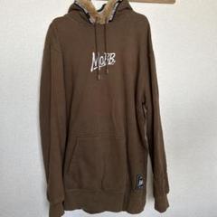 美品　MOBB ブラウン フード付きパーカー L 2025年最新】mobbパーカーの人気アイテム - メルカリ