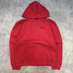 USA製 90s NIKE ナイキ ワンポイント 刺繍ロゴ パーカー XL