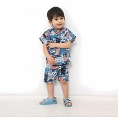 甚平 サイズ130cm カラフルパターン