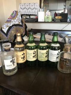 山崎 白州 ウイスキー空瓶セット 12本 サントリー 白州 山崎 ミニボトル ウイスキー12本 飲料・酒