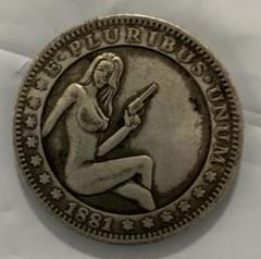 アメリカ　イーグル　1881年　大型硬貨　1ドル　裸女 貿易銀　鷹 z-25 Yahoo!オークション - [古銭] アメリカ 銀貨 1881年 裸女 1ドル