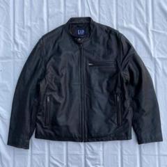 OLD GAP シングルライダース カウレザー 本革 牛革 S ブラック 14AW GAPレザージャケット シングルライダース リアルレザー