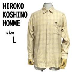 【L】HIROKO KOSHINO HOMME ヒロココシノ メンズ シャツのサムネイル
