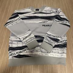 PEARLY GATES カノコダンボールクルーネックトップス　サイズM PEARLY GATES カノコダンボールクルーネックトップス サイズM