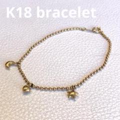 K18ハート星月ゴールドブレスレット　18cm 2409K2504 楽天市場】ハート ブレスレット k18の通販