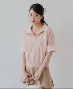 Chico 刺繍入り襟付きポロニット ニット - メルカリ