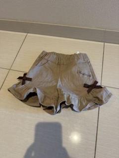 【水通しのみ】べべ　BEBE 裾フリルキュロット　100 ショートパンツ