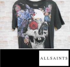 【フラワー&スカル!】ALLSAINTS オールセインツ Tシャツ