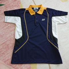 YONEX J140 ポロシャツ ネイビー/イエロー