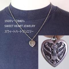 40s スウィートハートジュエリー WW2 シルバー US ARMY イーグル