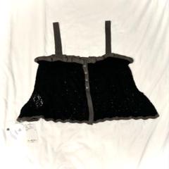 レース 編み ブラック タンクトップ 新品！
