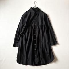 LIMI feu リミフゥ 19SS ロングシャツワンピース ブラック S LIMI feu リミフゥ 19SS オーバーサイズシャツワンピース LH-D10