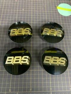 美品 BBSセンターキャップ 70mm オーナメント 黒×金