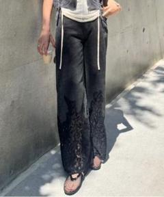 AmeriVINTAGE LACE DOCKING FADE DENIMパンツ