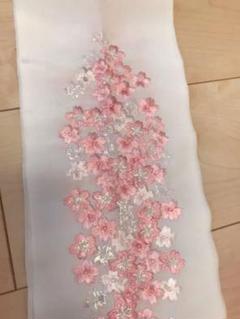 成人式などの振袖、着物着用時の半衿 桜