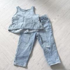 ZARA H&M ベビー　デニム　上下セット　92 98