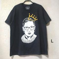 US古着 RBG Tシャツ ブラック 名言 アメリカ最高裁 判事 Ｌ