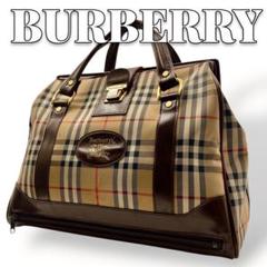 BURBERRY ノバチェック ダレス シャドーホース ボストンバッグ 8938 BURBERRY ノバチェック ダレス シャドーホース ボストンバッグ