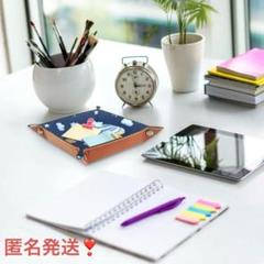 匿名発送❣️レザートレー 収納トレイ 正方形 小物入 ジュエリー収納