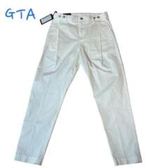 新品未使用　GTAコットンパンツ　サイドアジャスター　タックあり　ホワイト　42