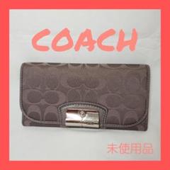 【未使用】COACH 二つ折り財布 グレー