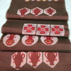 紅富士銘仙 反物 喜千代印（nanaoh）～着物 ）