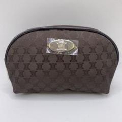 ●9893 良品 CELINE セリーヌ ポーチ マカダム ブラウン系
