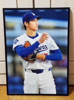 ドジャース大谷翔平MLB2025年投手復活！A3サイズポスターフレーム付き 6種