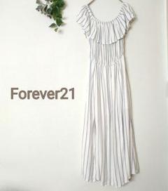 フォーエバー21♡M♡半袖ロングワンピース 2WAY✨オフショルダー