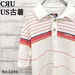 【1196】US古着 海外規格90s CЯU ポロシャツ ビックサイズ