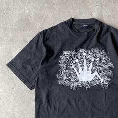 【メキシコ製、ビッグクラウンロゴ】stussy総柄古着Tシャツ00sストリート