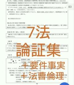 【メーカー再生品】 7法論証集＋法曹倫理＋要件事実 ビジネス・経済