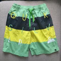 QUIKSILVER サーフパンツ 緑・黒・黄色