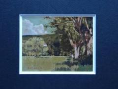 P・ボナール、ドーフィネ風景、希少画集画、新品高級額装付 P・ボナール、ドーフィネ風景、希少画集画、新品高級額装付