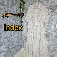index 花柄ティアードロングシャツワンピース(株)ワールド