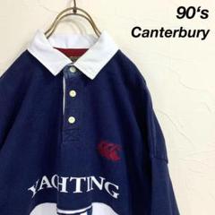90‘s Canterbury セーリング バイカラー ラグビーシャツ