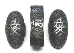 縁頭鐺3点セット　山水正豊(41mm) 　nky-114 縁頭鐺3点セット山水正豊(41mm) nky-114