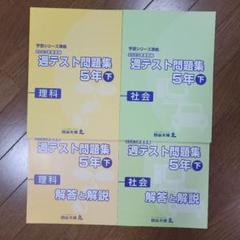 Amazon.co.jp: 四谷大塚 2023年度実施 週テスト問題集 理科