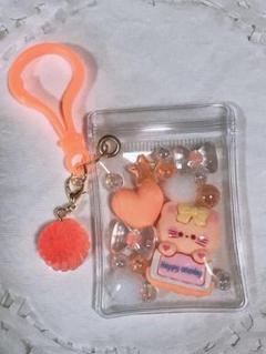 キャンディーバッグキーホルダー ねこ オレンジ系