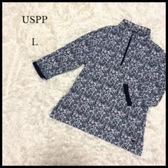 美品【USPP】ユーエスピーピー ハーフジップトップス L 総柄 レディース