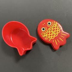 JAちょきんぎょ　小物入れ　赤い魚型プラスチック容器　非売品