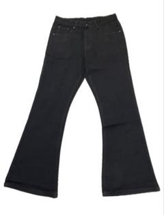 Opium ブラックフレアデニム 新品】y2k opium ワイドデニム デニムパンツ フレアデニム 似