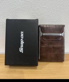 Snap-on クロコダイル型押し　葉巻セット　シガーホルダー&アッシュ Snap-on クロコダイル型押し 葉巻セット シガーホルダー