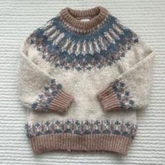 ZARA ザラ 4-5years（110cm）くすみカラーノルディック柄ニット★