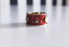 Vivienne Westwood キングリング　ゴールド×レッド Vivienne Westwood 】KING RING（レッド）16号