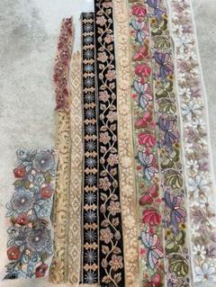 在庫整理　インド刺繍リボン　ハギレ　アソート　詰め合わせリボン　ハンドメイド
