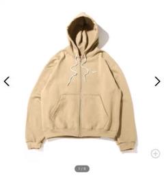 Nike ベージュ ジップアップパーカー USサイズ XL